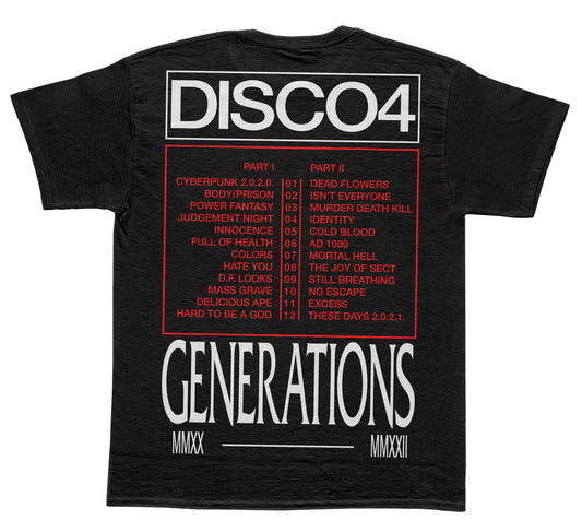 DISCO4 GENERATIONS TSHIRT